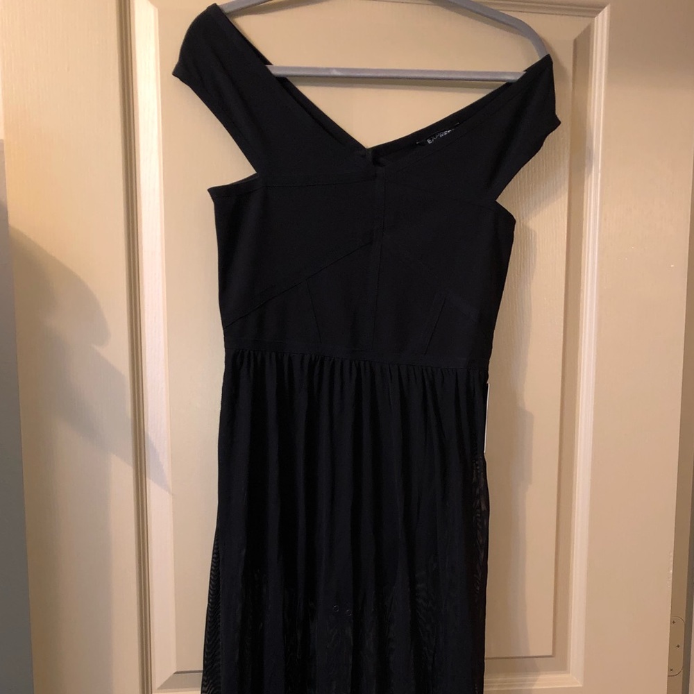 Express maxi dress with slits and bodysuit